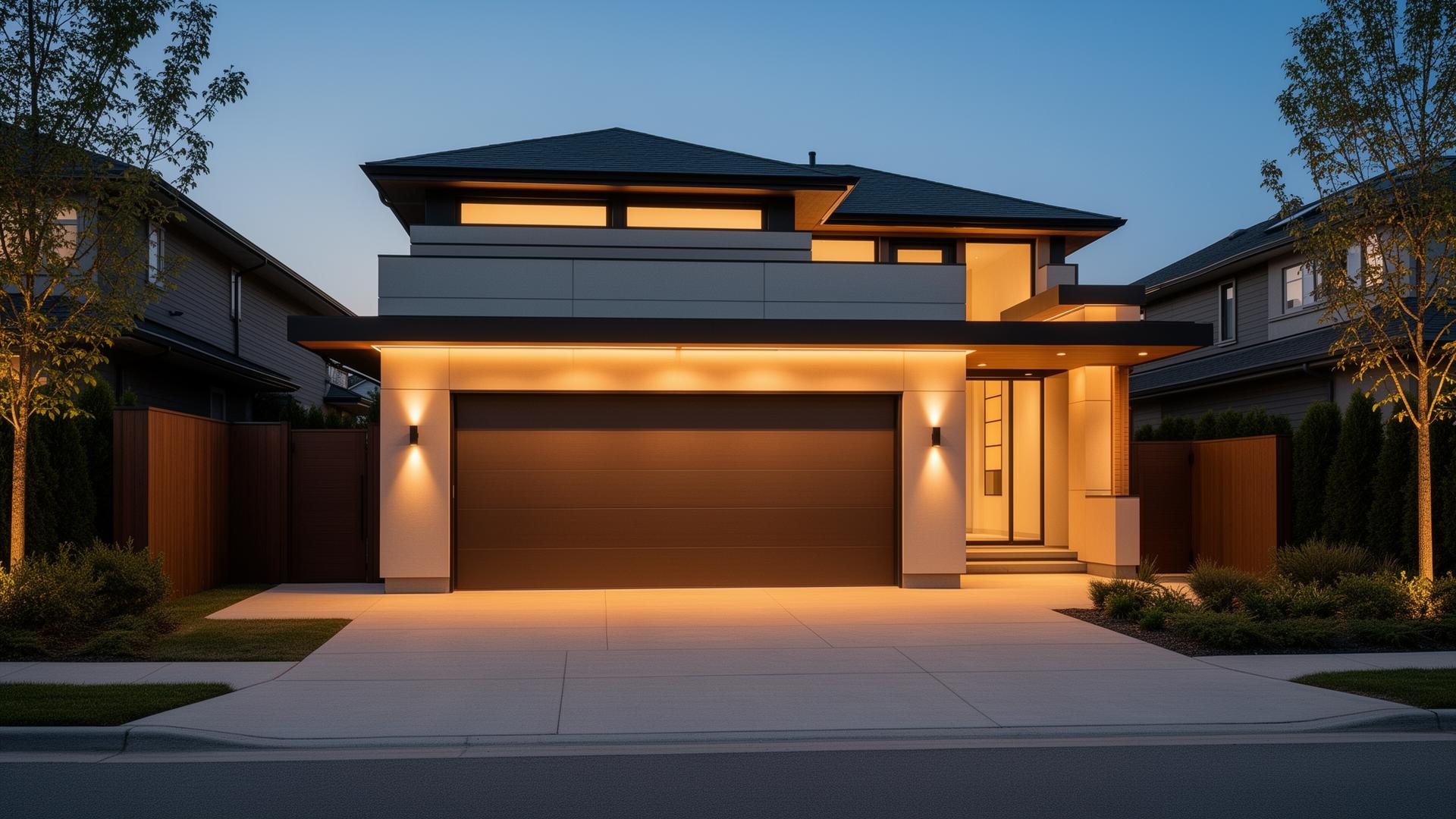 Modern luxury garage door in Menifee